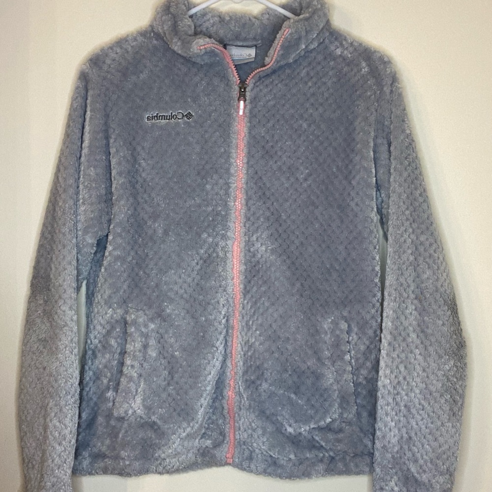 Columbia girls fuzzy jacket